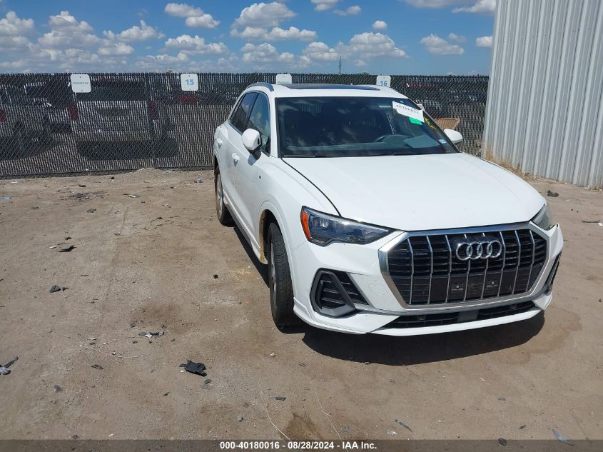 2020 Audi Q3 Premium 45 Tfsi S Line Quattro Tiptronic VIN: WA1DECF31L1069228 Lot: 40180016