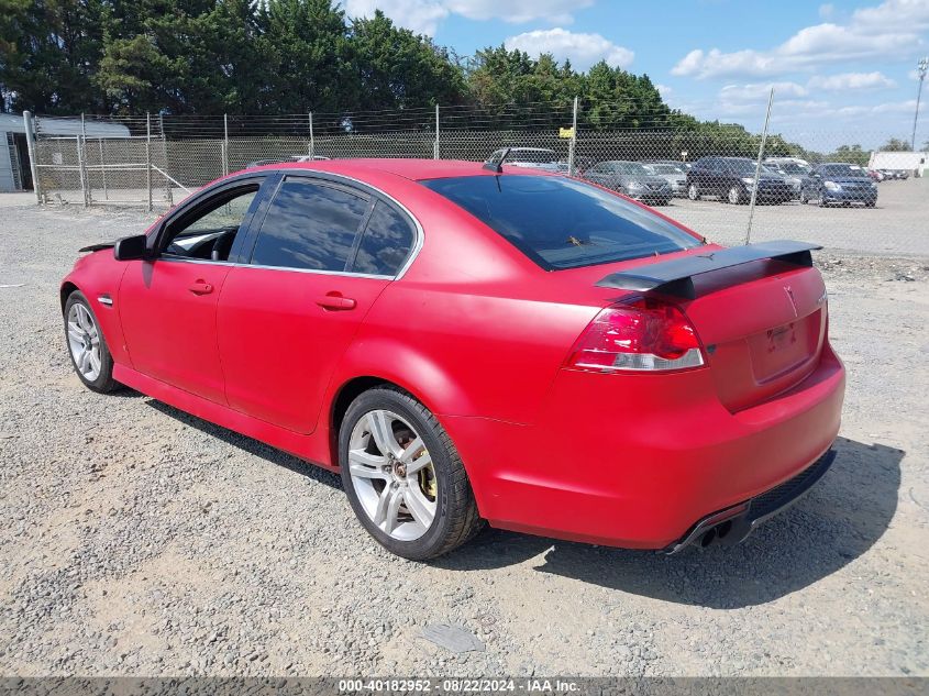 2009 Pontiac G8 VIN: 6G2ER577X9L238596 Lot: 40182952