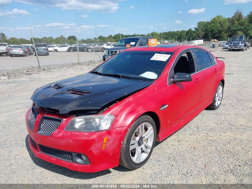 2009 Pontiac G8 VIN: 6G2ER577X9L238596 Lot: 40182952