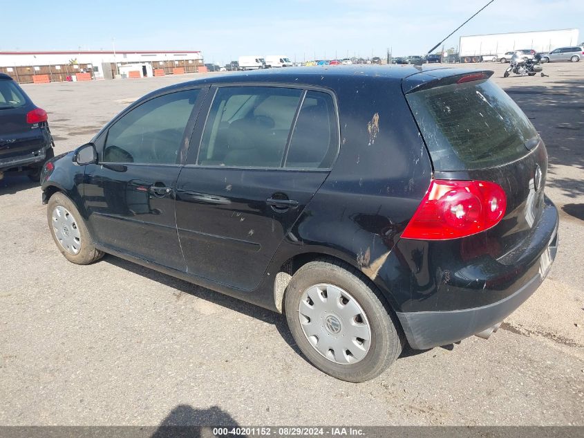 2007 Volkswagen Rabbit 4-Door VIN: WVWCR71K97W060295 Lot: 40201152