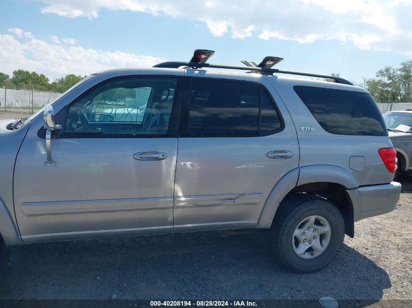 2002 Toyota Sequoia Sr5 V8 VIN: 5TDBT44A72S073571 Lot: 40208194