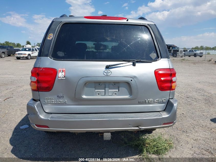 2002 Toyota Sequoia Sr5 V8 VIN: 5TDBT44A72S073571 Lot: 40208194