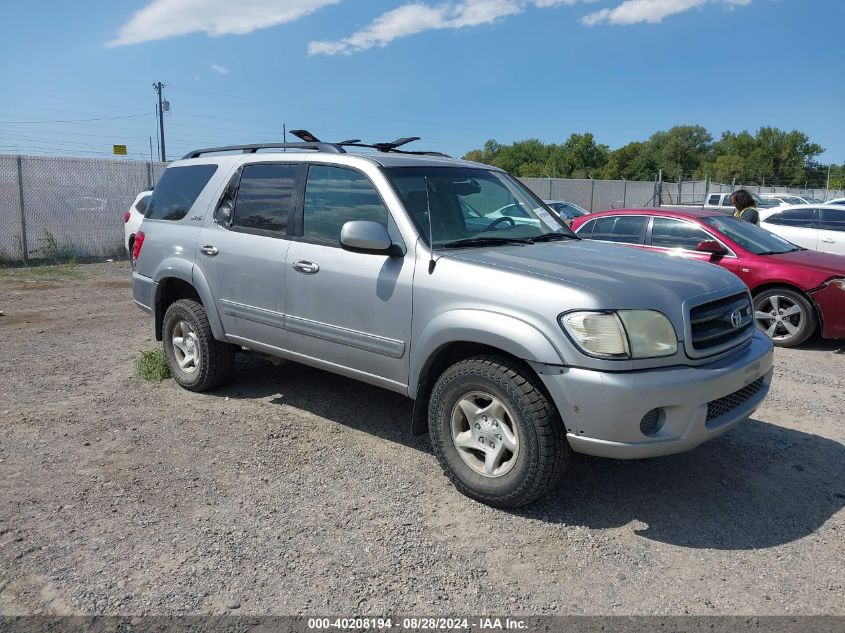 2002 Toyota Sequoia Sr5 V8 VIN: 5TDBT44A72S073571 Lot: 40208194