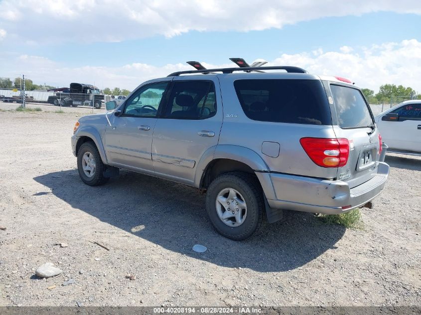 2002 Toyota Sequoia Sr5 V8 VIN: 5TDBT44A72S073571 Lot: 40208194