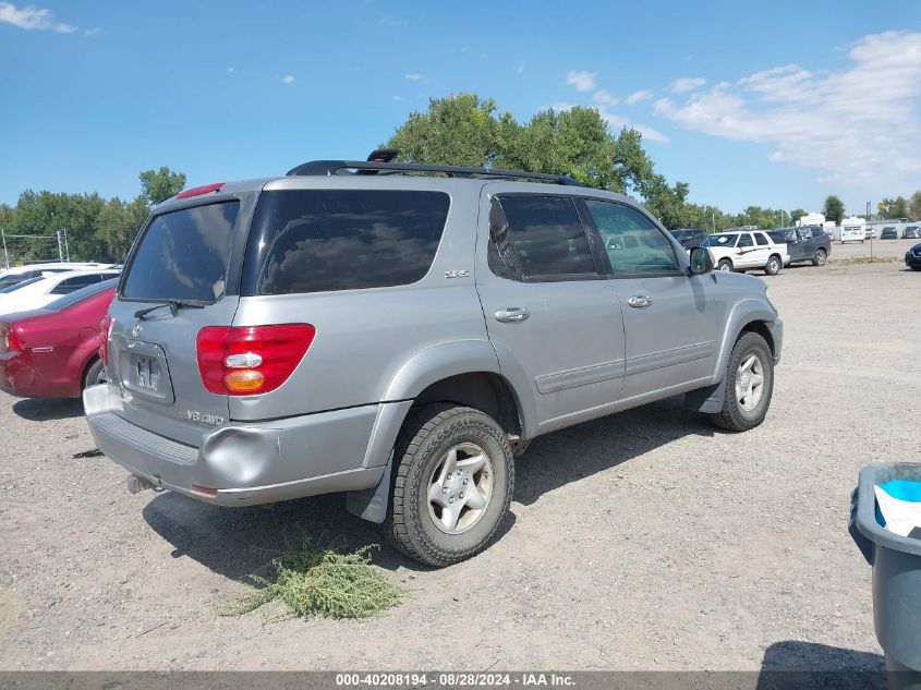 2002 Toyota Sequoia Sr5 V8 VIN: 5TDBT44A72S073571 Lot: 40208194