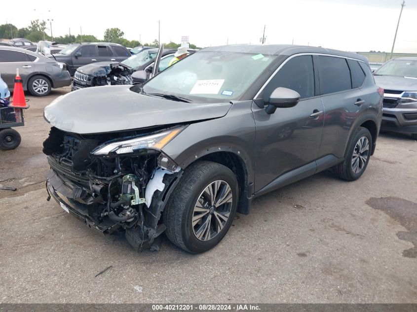 2022 Nissan Rogue Sv Fwd VIN: 5N1BT3BA0NC697310 Lot: 40212201