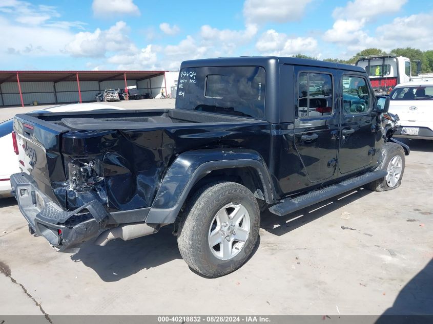 2022 Jeep Gladiator Sport S 4X4 VIN: 1C6JJTAM0NL137585 Lot: 40218832