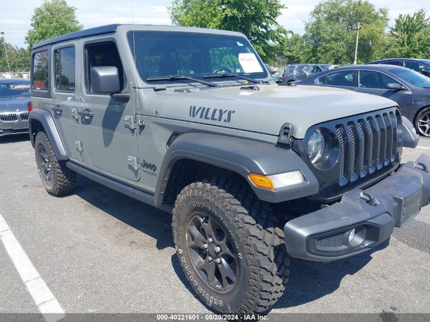 2022 Jeep Wrangler Unlimited Willys 4X4 VIN: 1C4HJXDN5NW149426 Lot: 40221601