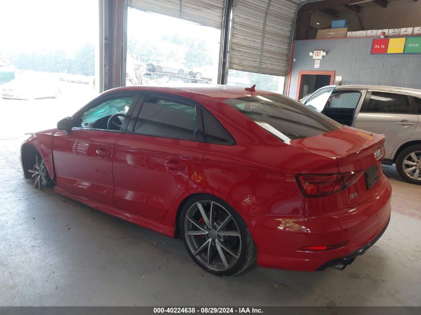 2018 Audi S3 2.0T Premium Plus/2.0T Tech Premium Plus VIN: WAUB1GFF5J1044255 Lot: 40224638