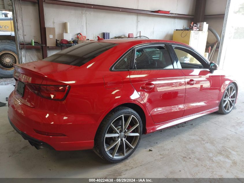 2018 Audi S3 2.0T Premium Plus/2.0T Tech Premium Plus VIN: WAUB1GFF5J1044255 Lot: 40224638