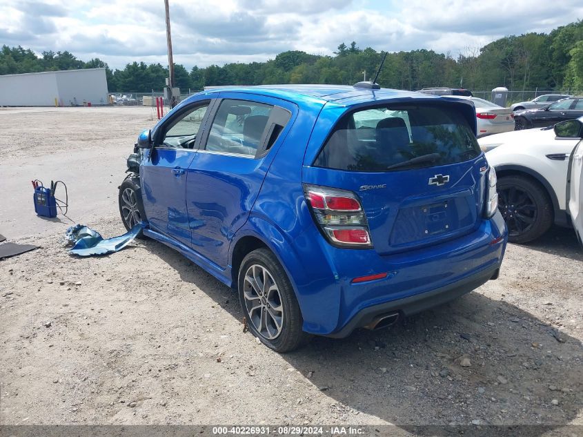 2020 Chevrolet Sonic Fwd Lt 5-Door VIN: 1G1JD6SB1L4100284 Lot: 40226931