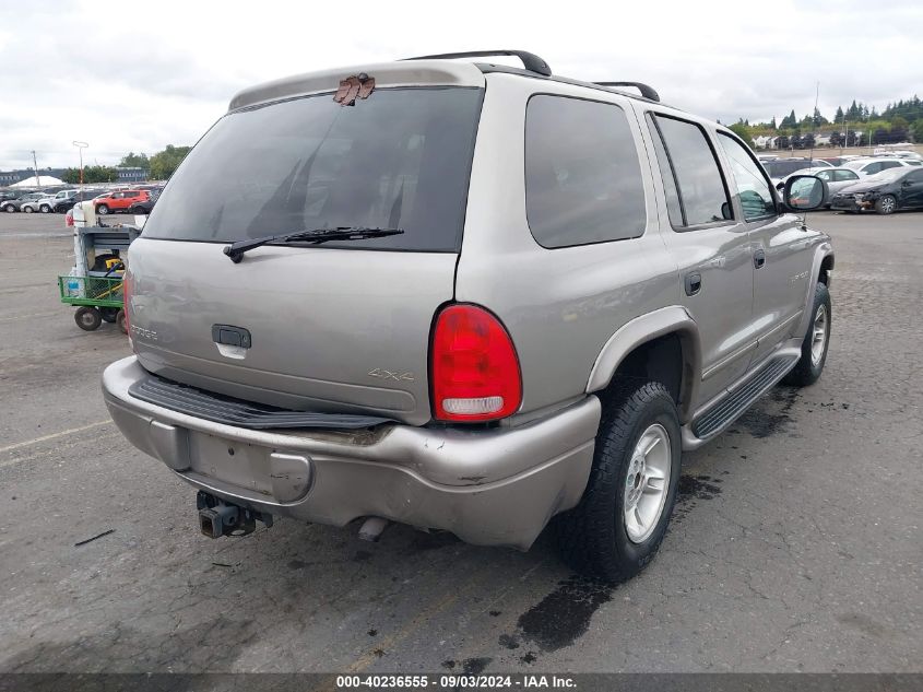 2000 Dodge Durango VIN: 1B4HS28ZXYF228413 Lot: 40236555