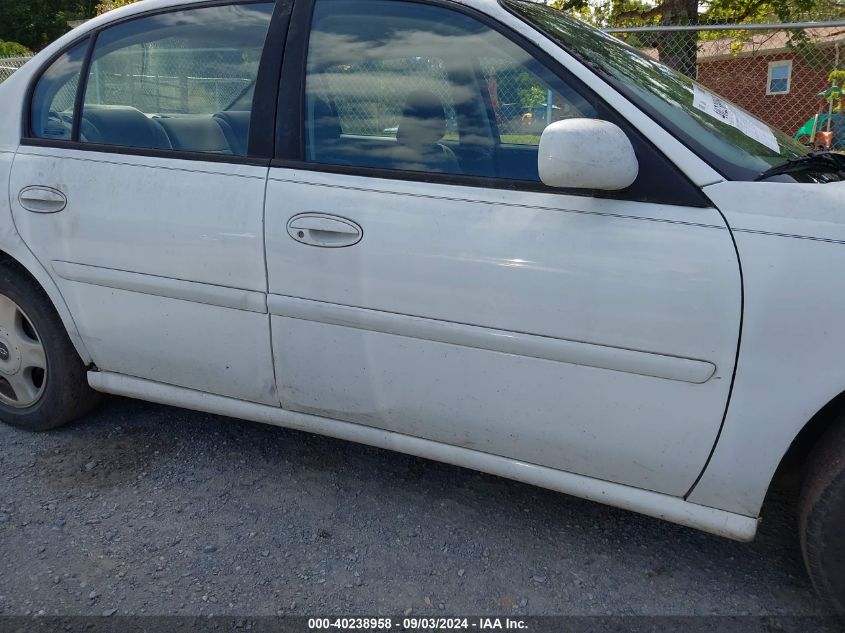 2001 Chevrolet Malibu Ls VIN: 1G1NE52J616191487 Lot: 40238958