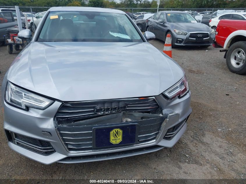 2018 Audi A4 2.0T Premium/2.0T Tech Premium VIN: WAUENAF44JN008417 Lot: 40240410