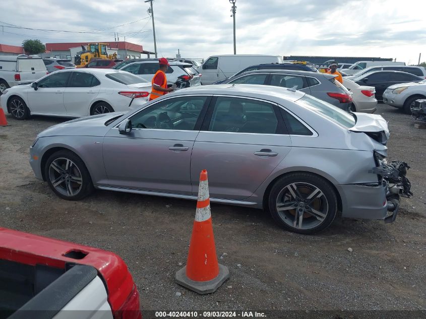 2018 Audi A4 2.0T Premium/2.0T Tech Premium VIN: WAUENAF44JN008417 Lot: 40240410