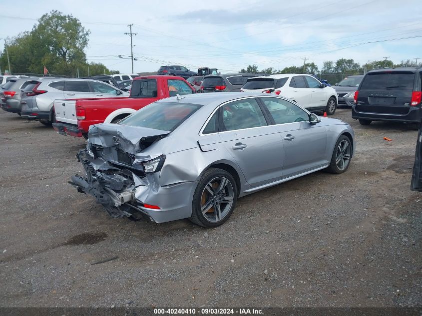 2018 Audi A4 2.0T Premium/2.0T Tech Premium VIN: WAUENAF44JN008417 Lot: 40240410