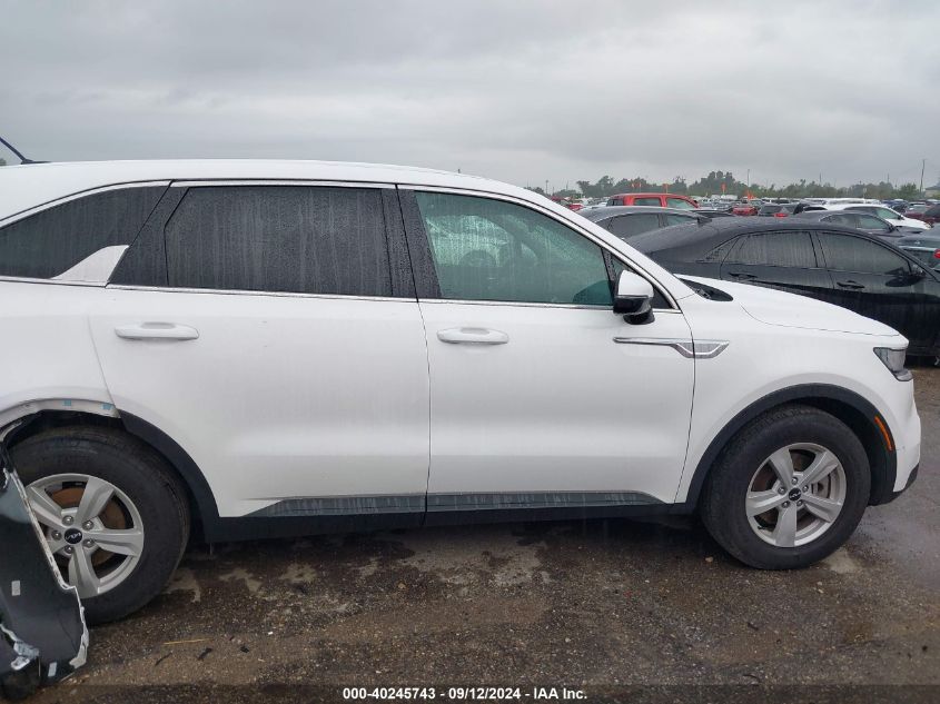 2022 Kia Sorento Lx VIN: 5XYRG4LC5NG112262 Lot: 40245743