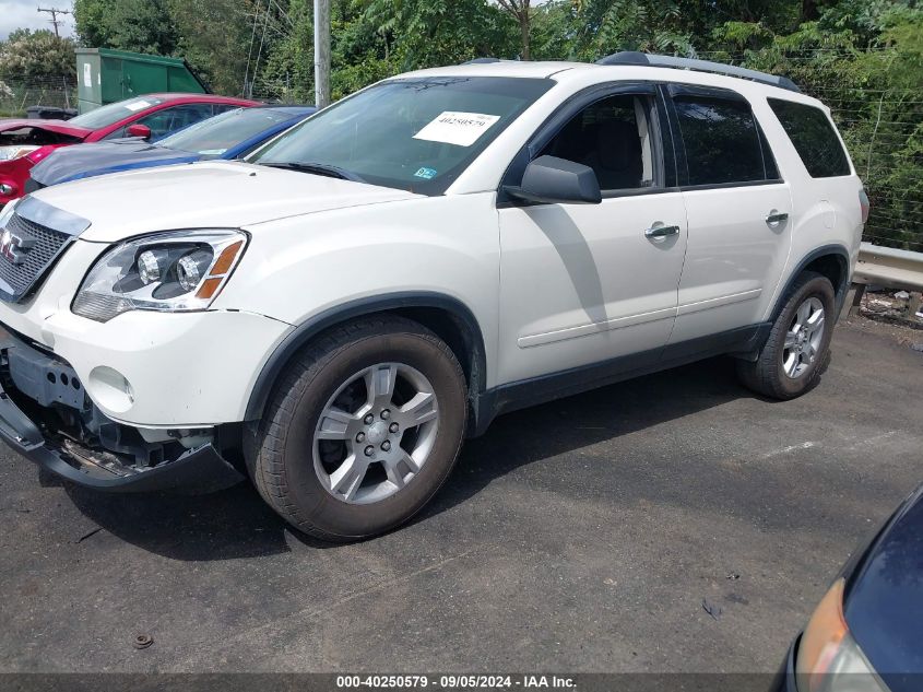 2012 GMC Acadia Sle VIN: 1GKKVPEDXCJ408992 Lot: 40250579