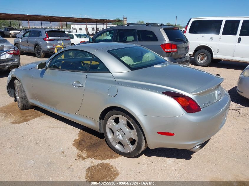 2002 Lexus Sc430 VIN: JTHFN48Y520012854 Lot: 40255538