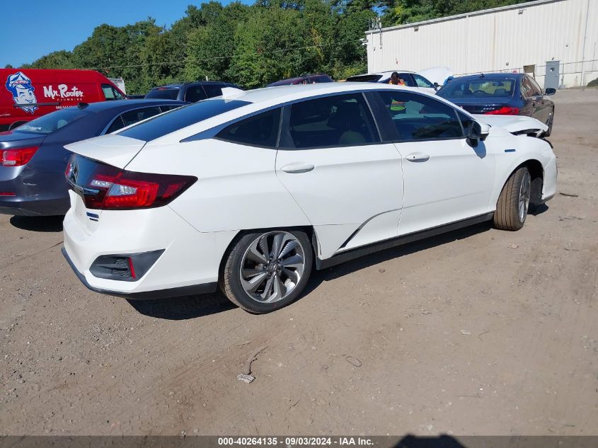 2018 Honda Clarity Plug-In Hybrid Touring VIN: JHMZC5F38JC017589 Lot: 40264135