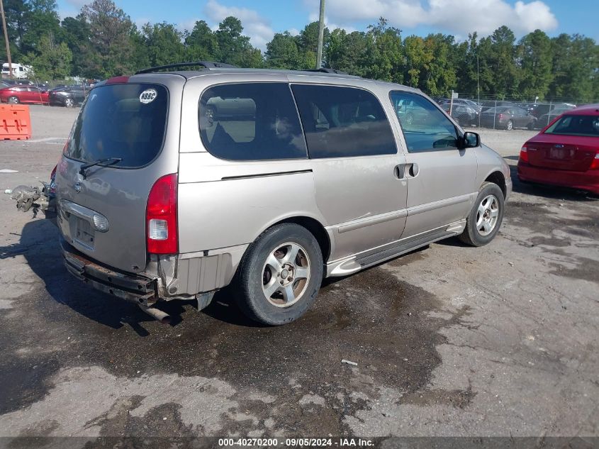 2001 Nissan Quest Gxe VIN: 4N2ZN15T21D801814 Lot: 40270200