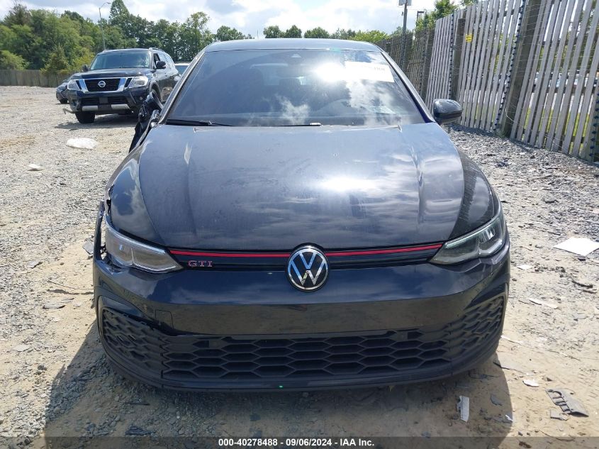 2022 Volkswagen Golf Gti 2.0T S VIN: WVWG87CD3NW212619 Lot: 40278488