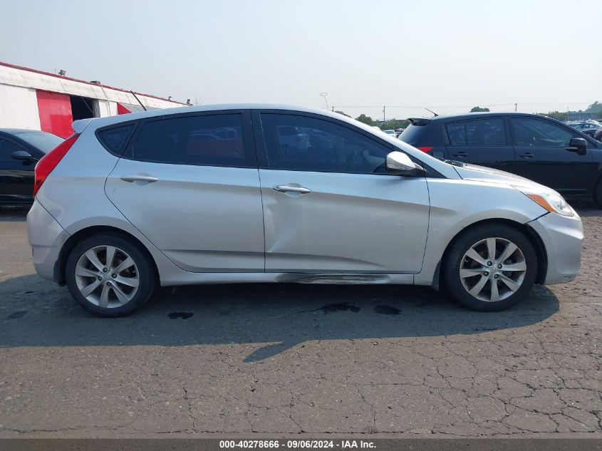 2014 Hyundai Accent Se VIN: KMHCU5AE6EU145662 Lot: 40278666