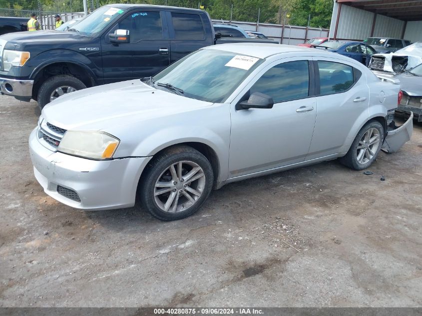 2012 Dodge Avenger Se VIN: 1C3CDZAGOCN289197 Lot: 40280875