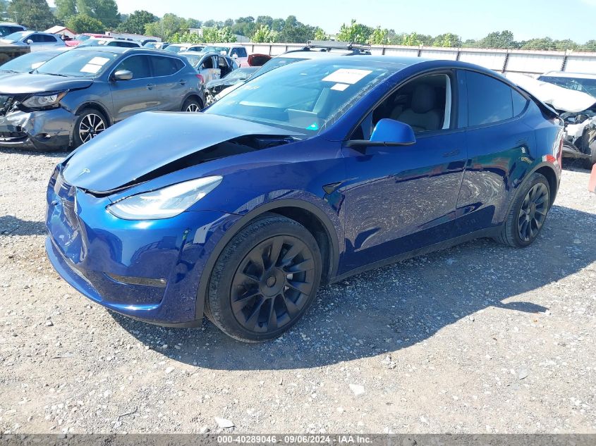 2021 Tesla Model Y Long Range Dual Motor All-Wheel Drive VIN: 5YJYGDEE3MF259003 Lot: 40289046