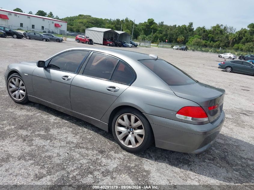 2004 BMW 745I VIN: WBAGL63534DP72424 Lot: 40291879