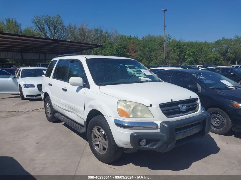 2003 Honda Pilot Ex-L VIN: 2HKYF18783H510550 Lot: 40295511