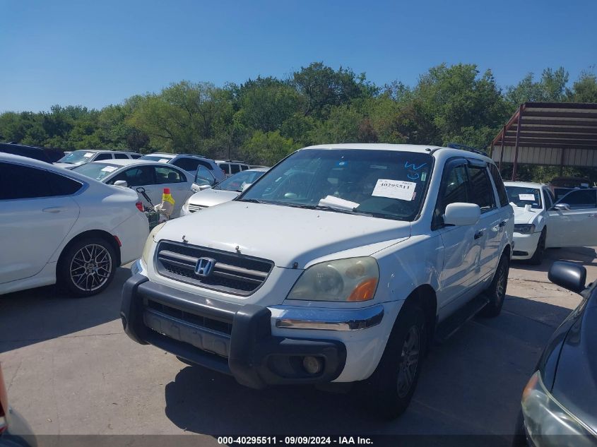 2003 Honda Pilot Ex-L VIN: 2HKYF18783H510550 Lot: 40295511