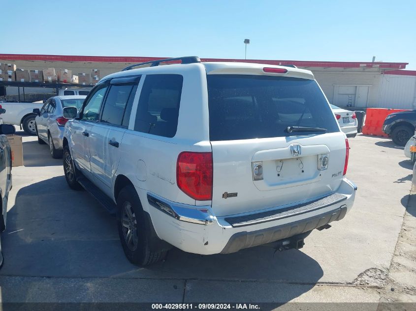 2003 Honda Pilot Ex-L VIN: 2HKYF18783H510550 Lot: 40295511