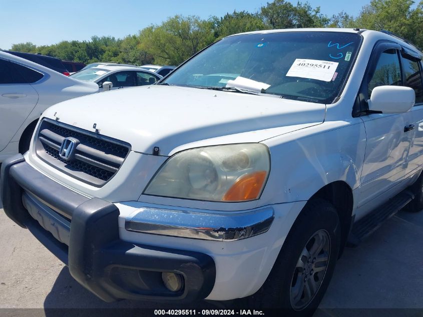 2003 Honda Pilot Ex-L VIN: 2HKYF18783H510550 Lot: 40295511