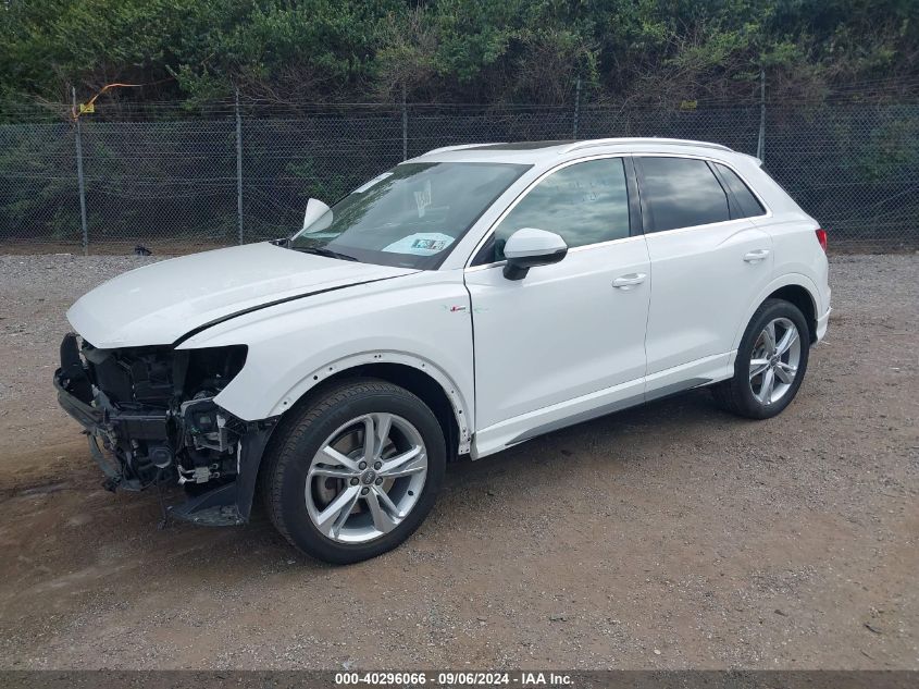 2020 Audi Q3 Premium 45 Tfsi S Line Quattro Tiptronic VIN: WA1DECF31L1079337 Lot: 40296066