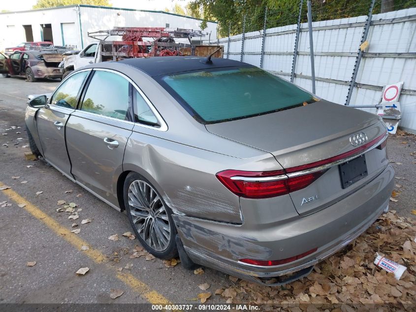 2019 Audi A8 L VIN: WAU8DBF8XKN018766 Lot: 40303737