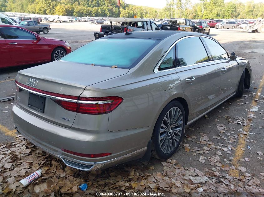 2019 Audi A8 L VIN: WAU8DBF8XKN018766 Lot: 40303737