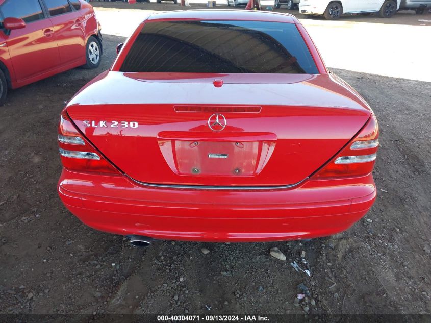 2001 Mercedes-Benz Slk 230 Kompressor VIN: WDBKK49F41F183837 Lot: 40304071