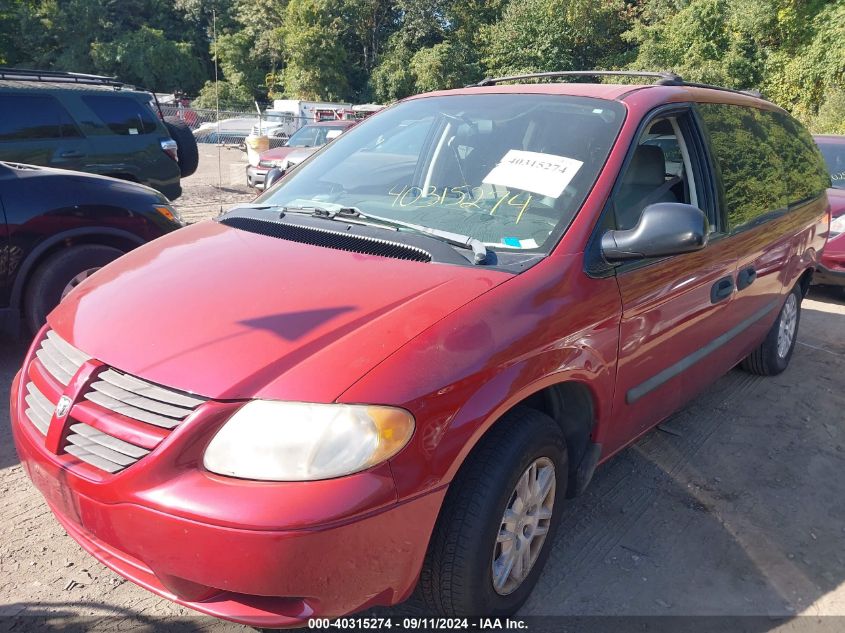 2005 Dodge Grand Caravan Se VIN: 1D4GP24RX5B385645 Lot: 40315274