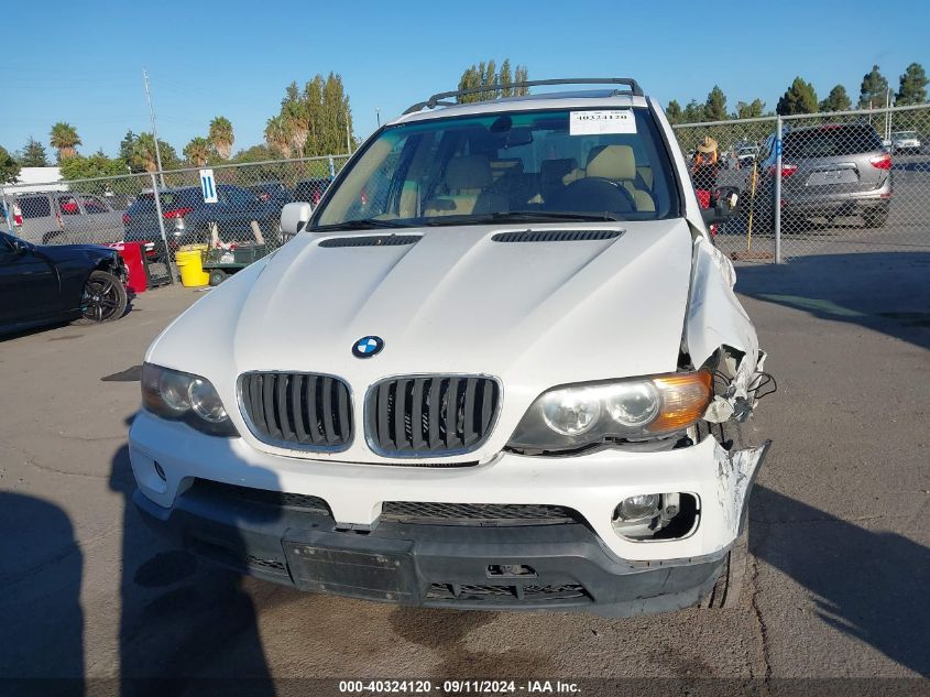 2005 BMW X5 3.0I VIN: 5UXFA13585LY22229 Lot: 40324120