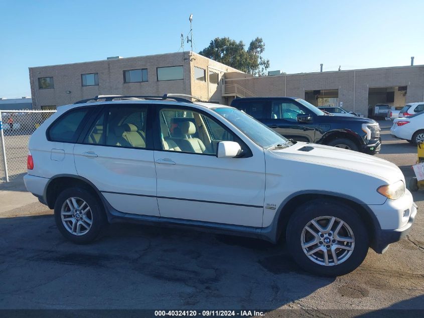 2005 BMW X5 3.0I VIN: 5UXFA13585LY22229 Lot: 40324120