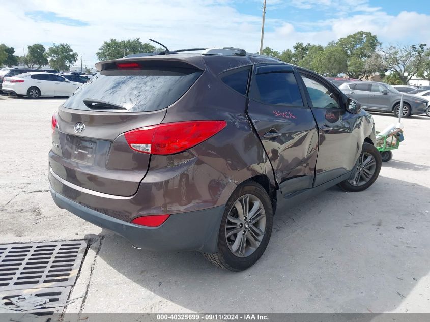 2014 Hyundai Tucson Gls/Limited/Se VIN: KM8JU3AGXEU949010 Lot: 40325699