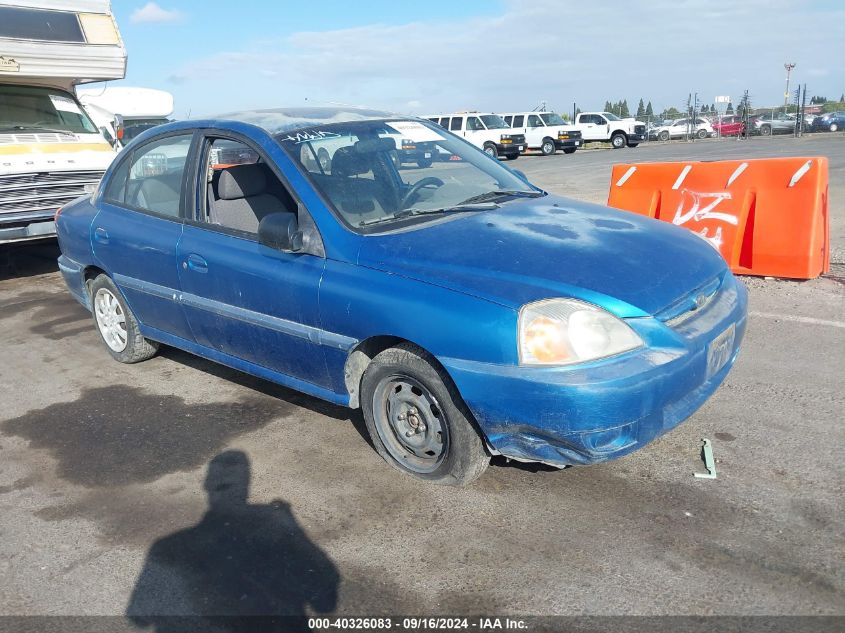 2004 Kia Rio VIN: KNADC125446327637 Lot: 40326083