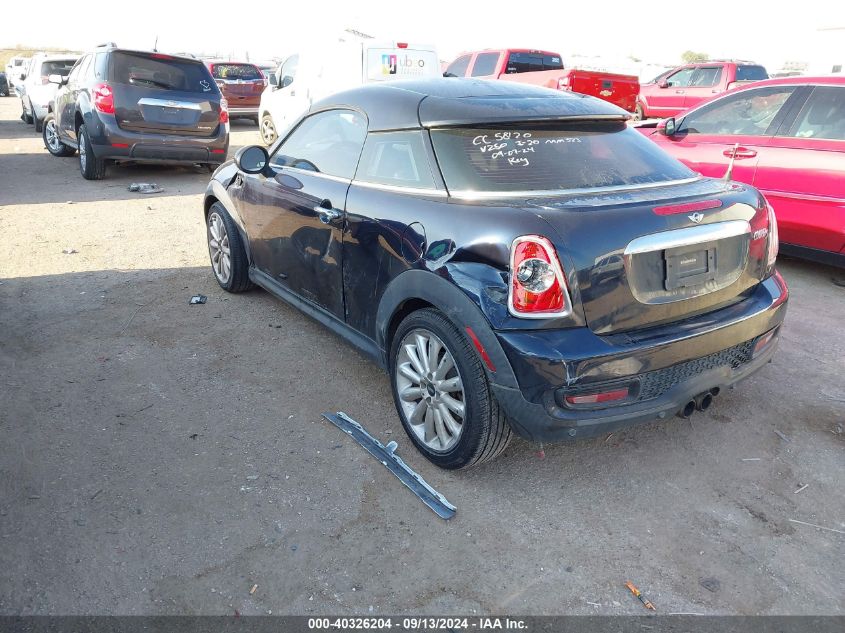 2012 Mini Cooper S VIN: WMWSX3C59CT465714 Lot: 40326204