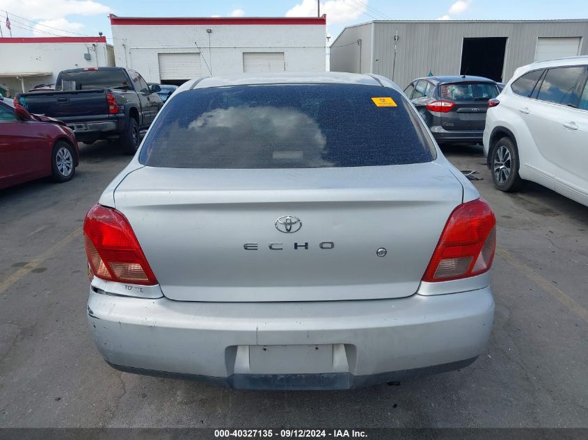 2002 Toyota Echo VIN: JTDBT123620240508 Lot: 40327135