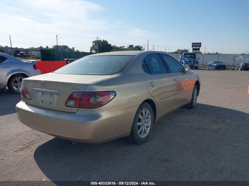 2002 Lexus Es 300 Base (A4) VIN: JTHBF30G720069162 Lot: 40333816