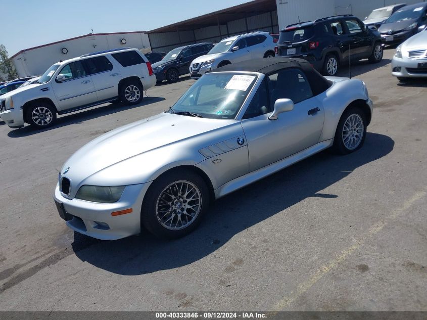 2001 BMW Z3 2.5 VIN: WBACN33481LM03767 Lot: 40333846