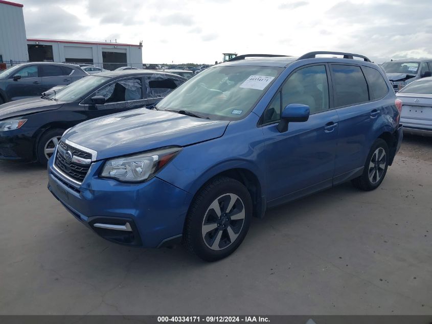 2017 Subaru Forester 2.5I Premium VIN: JF2SJAEC1HH410335 Lot: 40334171