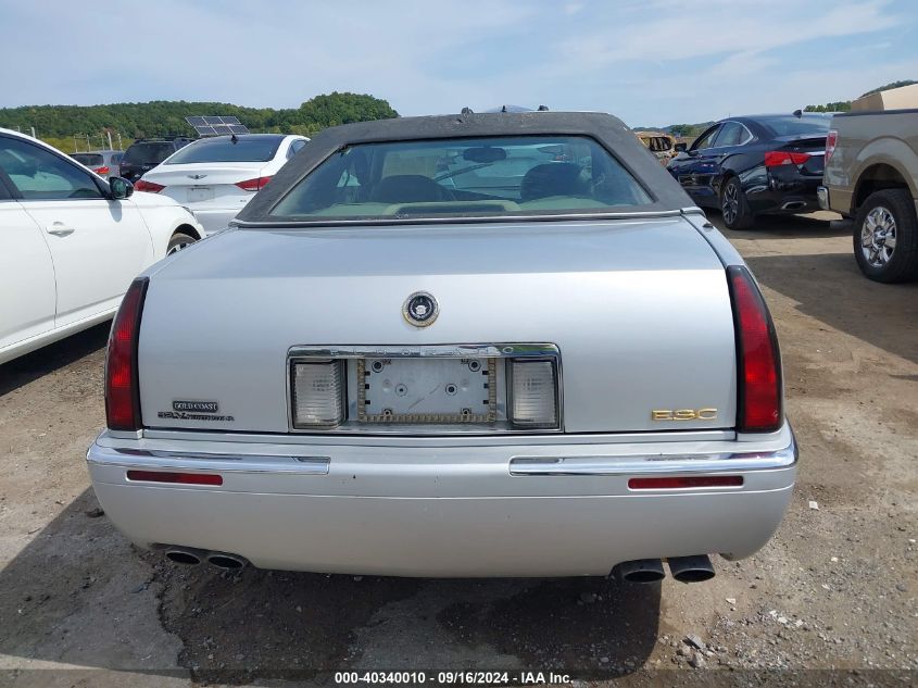 2000 Cadillac Eldorado Esc VIN: 1G6EL12Y8YB701989 Lot: 40340010