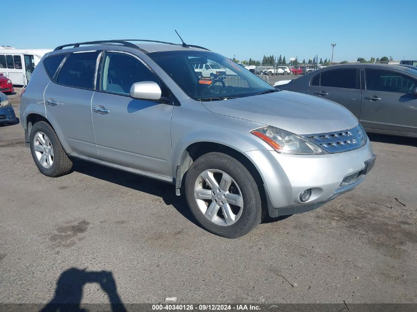 2006 Nissan Murano S VIN: JN8AZ08T66W420607 Lot: 40340126